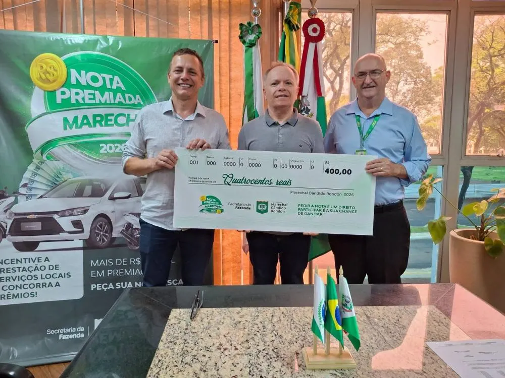 Entregues oficialmente os prêmios da 4ª e da 5ª etapas da campanha Nota Premiada Marechal 2026